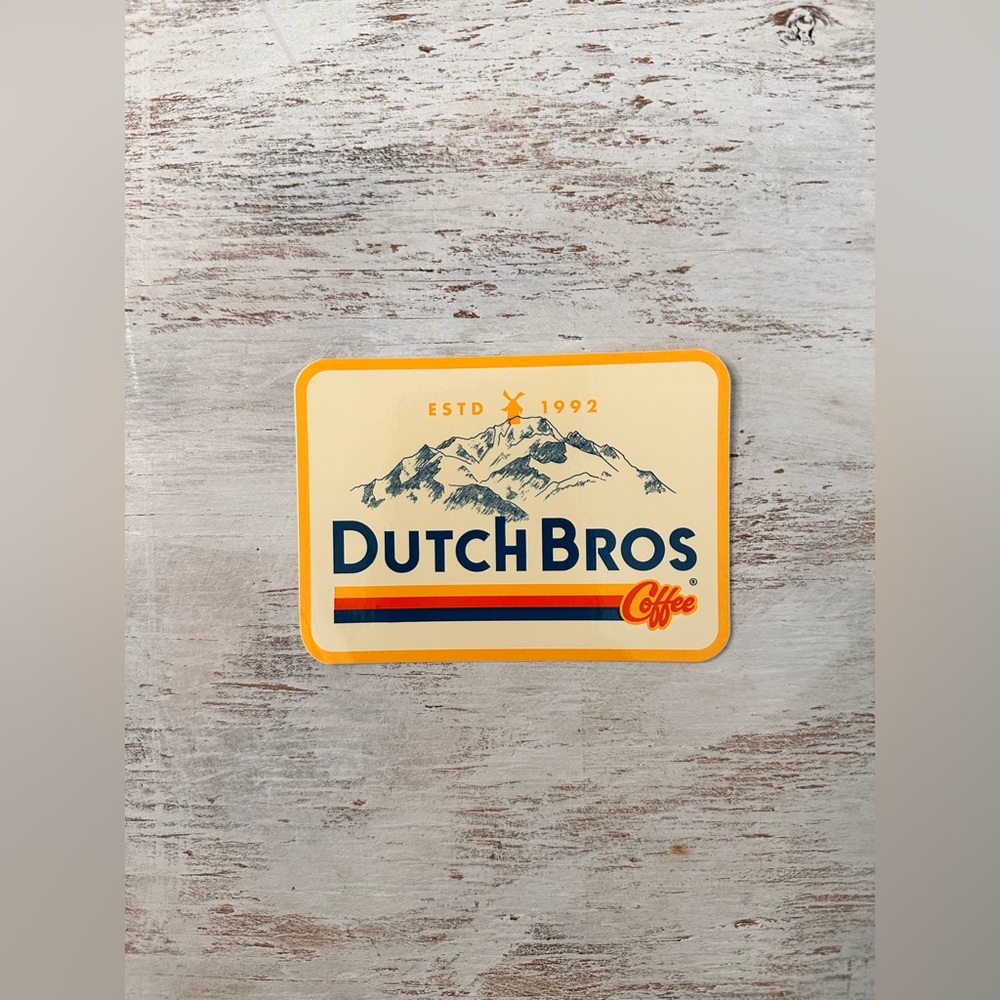 Dutch Bros Mountain Sticker ⛰️